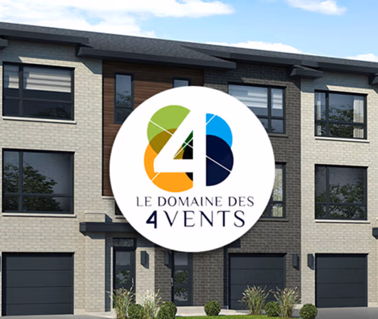 Logo du Domaine des 4 Vents, un projet immobilier de maisons de ville à Laval